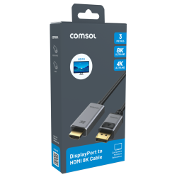 Comsol 3m DisplayPort to HDMI 8K @60Hz Cable