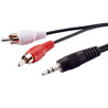 5mtr 3.5mm Stereo Male to 2 x RCA Male Audio Cable