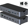Comsol Triple Monitor USB-C 14 Port Docking Station
