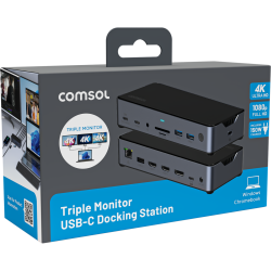 Comsol Triple Monitor USB-C 14 Port Docking Station