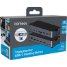 Comsol Triple Monitor USB-C 14 Port Docking Station