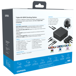 Comsol Universal Triple 4K Docking Station
