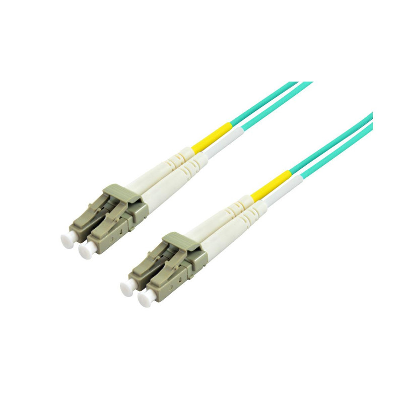 1mtr LC-LC Multi-Mode Duplex Fibre Patch Cable LSZH 50/125 OM3