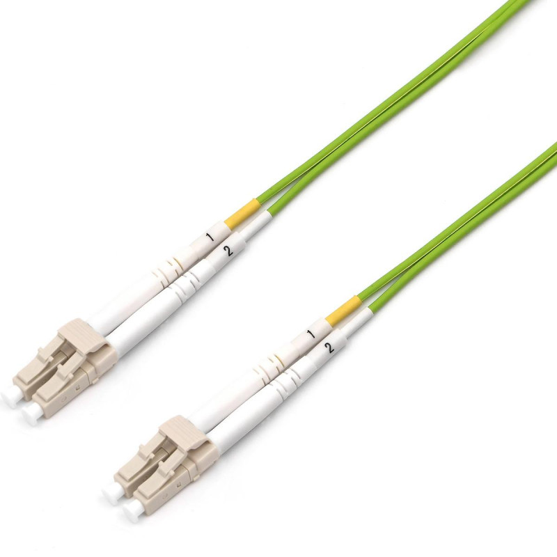 1mtr LC-LC Multi-Mode Duplex Fibre Patch Cable LSZH 50/125 OM5
