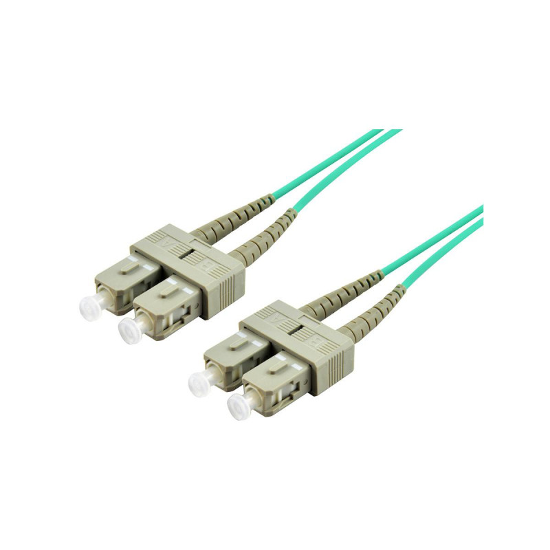2mtr SC-SC Multi-Mode Duplex Fibre Patch Cable LSZH 50/125 OM3