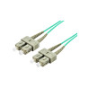 2mtr SC-SC Multi-Mode Duplex Fibre Patch Cable LSZH 50/125 OM3