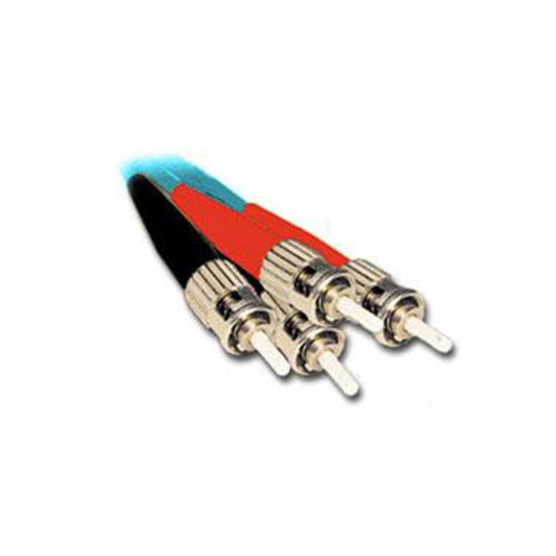 1mtr ST-ST Multi-Mode Duplex Fibre Patch Cable LSZH 50/125 OM3