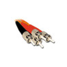 2mtr ST-ST Multi-Mode Duplex Fibre Patch Cable LSZH 62.5/125 OM1