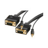 2mtr VGA & Audio Cable 15 Pin M-M & 3.5mm Audio Plug