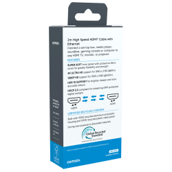 Comsol 2m Ultra Soft HDMI Cable Silicone + Fabric