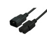 2mtr High Temperature Power Cable IEC-C14(M) - IEC-C15(F)