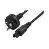 2mtr Power Cable 3PIN AUS(M) - C5(F) - Clover Leaf