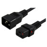 3m IEC LOCK Power Cable IEC-C20(M) to IEC-C19(F) Black