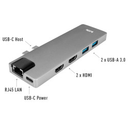 Klik MacBook Dual USB-C Multi-Port HDMI Adapter