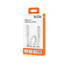 Klik 25cm USB-C to Apple Lightning MFi Cable - White