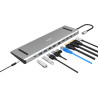 Klik USB-C Windows Laptop Stand &amp Triple 4K HDMI Multi-Port Adapter