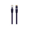 50cm 40GbE Cat 8 S/FTP Shielded Patch Cable LSZH - Purple